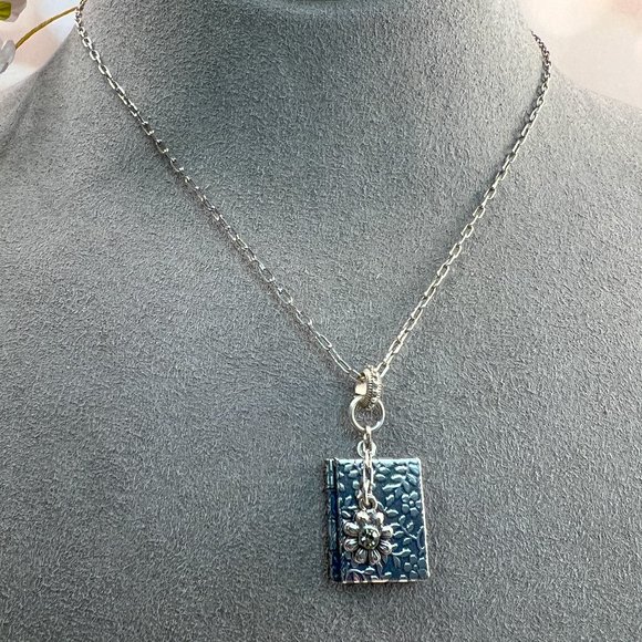 Catherine Popesco Flower Book Locket Necklace - Picture 6 of 9